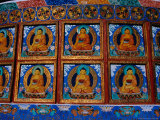 Stone Relief Sculptures of Buddha on Shanti Stupa, Ladakh, India Photographic Print by Richard I'Anson