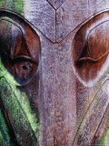 Detail of Totem Pole at University of Washington State Burke Museum, Seattle, Washington, USA Photographic Print by Lawrence Worcester