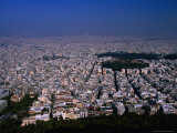 Cityscape from Lykavittos Hill, Athens, Greece Photographic Print by Anders Blomqvist