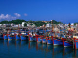 Fishing Fleet in Harbour, Nha Trang, Vietnam Photographic Print by John Banagan