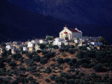 Church and Buildings on Hill, Lassithi, Greece Photographie par Setchfield Neil