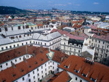 Rooftops of Nove Mesto Towards Prague Castle, Prague, Czech Republic Photographie par Richard Nebesky