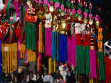 Decorations Hanging in Market Stall, Japan Photographic Print by Martin Moos