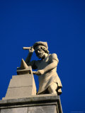 Figure of a Blacksmith on the Roof of the Rijksmuseum, Amsterdam, Netherlands Photographic Print by Martin Moos
