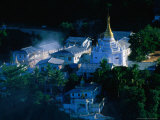 Small Village and Temple on Mt. Popa (Popa Daung Kalat), Mt. Popa, Mandalay, Myanmar (Burma) Photographic Print by Anders Blomqvist