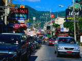 Traffic in Main Street Patong, Phuket, Thailand Photographic Print by Michael Aw