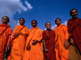 Monks at Angkor Wat, Angkor, Cambodia Photographic Print by Michael Coyne