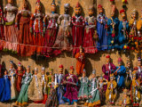 Traditional Rajasthani Puppets for Sale, Jaisalmer, India Photographic Print by Frances Linzee Gordon