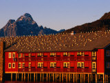 Gulls Sunning Themselves on Top of Building, Svolvaer, Lofoten, Nordland, Norway Photographic Print by Christian Aslund