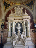 Marble Mausoleum in the Arcades at Zentralfriedhof (Central Cemetery), Vienna, Austria Photographic Print by Diana Mayfield
