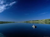 Boat on Lake Mcgregor, Canada Photographic Print by Rick Rudnicki