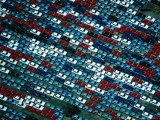 Aerial of New Cars Parked in Storage at the Melbourne Docks, Melbourne, Australia Photographic Print by Rodney Hyett