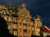 Art-Nouveau Facade of the Grand Hotel Europa, Prague, Czech Republic Photographic Print by Martin Moos