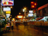 Street at Night, Thanon Khao San, Bangkok, Thailand Photographic Print by Ryan Fox