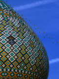 Tiled Dome of Emamzade-Ye Shiraz, Fars, Iran Photographic Print by Phil Weymouth