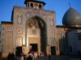 Entrance to the Bogh'E-Ye Shah-E Cheragh, or the Tomb of the King of the Lamp, Shiraz, Iran Photographic Print by Simon Richmond