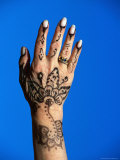 Henna (Mendhi) Design on Hand, Egypt Photographic Print by Lee Foster Henna (Mendhi) Design on Hand, Egypt Photographic Print by Lee Foster