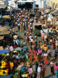 Market Street Scene, Mawlamyaing, Mon State, Myanmar (Burma) Photographic Print by Bernard Napthine
