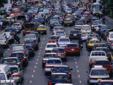 Traffic Jam, Bangkok, Thailand Photographic Print by Paul Beinssen
