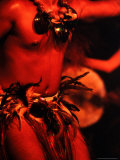 Detail of Traditional Male Dancer, Cook Islands Photographic Print by Jean-Bernard Carillet