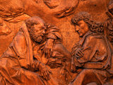Detail of Wood Carved Altar by Tilman Riemenschneider in St. James Church, Germany Photographic Print by Martin Moos