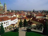 Vrtbov Garden and Rooftops of Mala Strana, Prague, Czech Republic Photographie par Richard Nebesky