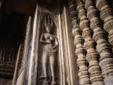 Apsaras or "Heavenly Nymphs" Adorning Angkor Wat, Angkor, Cambodia Photographic Print by Glenn Beanland