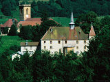 Buildings of Town, Mieges, Franche-Comte, France Photographie par Bill Wassman