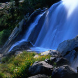 Waterfall, Sierra Nevada Mountains, Ansel Adams Wilderness Area, USA Photographic Print by Wes Walker
