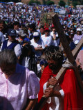 Pilgrim in Santuario De La Inmaculada Concepcion Parade, Chile Photographic Print by Brent Winebrenner