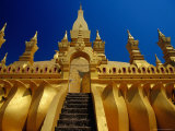 Detail of Pha That Luang, Vientiane, Laos Photographic Print by Frank Carter