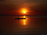 Fishing Boat in Sunset, Malaysia Photographic Print by Michael Aw