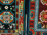 Tibetan Carpets for Sale at Market on Barkhor Square, Lhasa, Tibet Photographic Print by Richard I'Anson