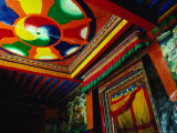 Decorative Entrance to Pyenzhangling Monastery in Zhonggang, Tsang District, Tibet Photographic Print by Richard I'Anson