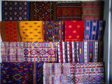 Local Fabrics on Display, Punakha, Bhutan Photographic Print by Nicholas Reuss