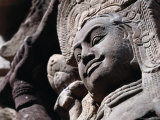 Detail of Carved Statue at the Terrace of the Leper King, Angkor Thom, Angkor, Cambodia Photographie par Tom Cockrem