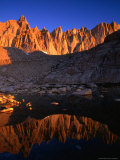 Rocky Crags in the Sierra Nevada Mountain Range and Small Lake, Inyo National Forest, USA Photographic Print by Brent Winebrenner