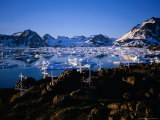 An Old Graveyard On A Hill Overlooking Drift Ice And Snow Covered Mountains, Greenland Lámina fotográfica por Cornwallis Graeme An Old Graveyard On A Hill Overlooking Drift Ice And Snow Covered Mountains, Greenland Lámina fotográfica por Cornwallis Graeme