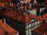 Historic Rooftops from City Hall Clock Tower, Kalisz, Wielkopolskie, Poland Photographic Print by Krzysztof Dydynski