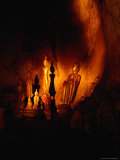 Standing Buddha Statues at Tham Phum Caves, Pak Ou Caves (Mouth of the Ou), Luang Prabang, Laos Photographic Print by Ryan Fox