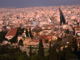 Athens from Lykavittos Hill, Athens, Attica, Greece Photographic Print by Izzet Keribar