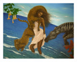 Playing In The Sea Photographic Print by Kyoko Yamaji