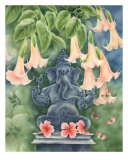 Ganesh With Daturas Lámina giclée por dilip patel Ganesh With Daturas Lámina giclée por dilip patel
