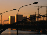 Railway Bridge and Office Buildings in Bercy Area, Paris, France Photographie par Martin Moos