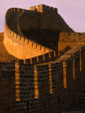 Great Wall of China at Sunset, Badaling, China Fotografie-Druck von Nicholas Pavloff