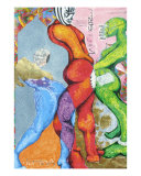 Colored Gesters Reproduction procédé giclée par Darryl White