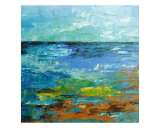 Ref:1237-19Q - Seascape Bue Beach Photographic Print by Saroja Van Der Stegen