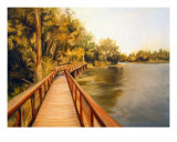 Boardwalk Giclee-trykk av tara benet Boardwalk Giclee-trykk av tara benet