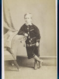 Boy Wears a Velvet Suit of Danish Trousers and Collarless Jacket with a Belt of the Same Material Photographic Print by M. Guttenberg