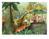 At Gazebo Falls Giclee Print by Michael Ford